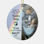 愛猫記念写真虹橋 セラミックオーナメント (左)