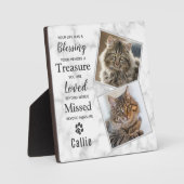 愛猫記念写真 フォトプラーク (正面)