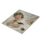 愛猫遊と一緒に暮らす甘い女の子 タイル (側面)