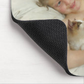 愛猫遊と一緒に暮らす甘い女の子 マウスパッド (コーナー)