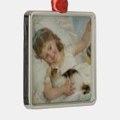 愛猫遊と一緒に暮らす甘い女の子 メタルオーナメント (右)