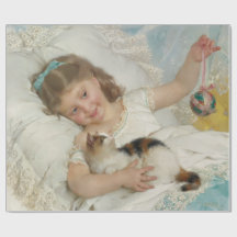 愛猫遊を飼っているかわいい少女