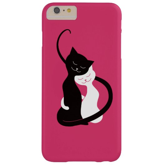 愛猫-かわいい子猫の芸術のピンク--を抱き締めます Case-Mate iPhoneケース (裏面)