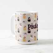 愛猫 コーヒーマグカップ (正面左)