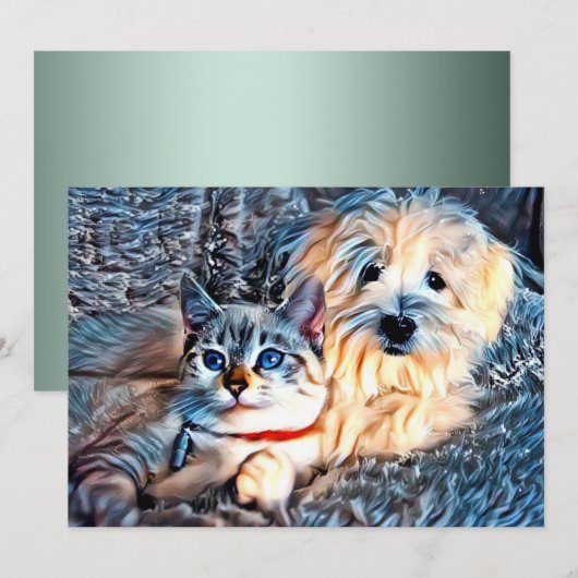 愛猫 サンキューカード (正面/裏面)