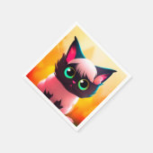 愛猫 スタンダードカクテルナプキン (角)