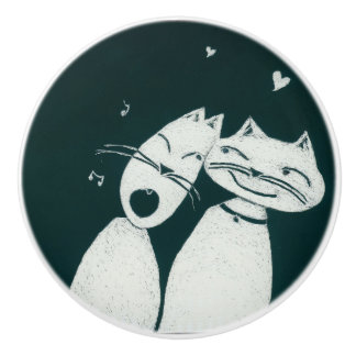 愛猫 セラミックノブ