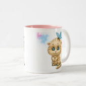 愛猫 ツートーンマグカップ (正面右)