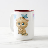 愛猫 ツートーンマグカップ (正面左)