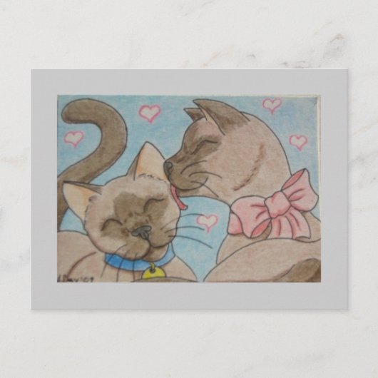 愛猫 ポストカード (正面)