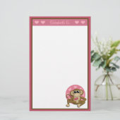 愛猿-パーソナライズな文房具 便箋 (スタンド正面)