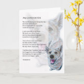 愛玩動物の親の贈り物のグリーティングカード カード (黄色い花)