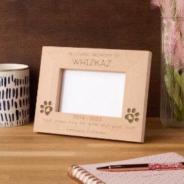 愛玩動物カスタムへの献上品 レーザー彫刻フレーム