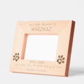 愛玩動物カスタムへの献上品 レーザー彫刻フレーム (左)