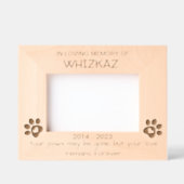 愛玩動物カスタムへの献上品 レーザー彫刻フレーム (正面)