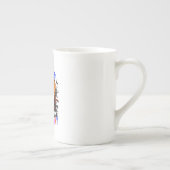 愛玩動物不気味向けのハロウィンのかわいい犬のアートワーク ボーンチャイナマグカップ (右)