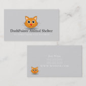 愛玩動物保護猫事業用カード 名刺 (正面/裏面)