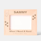 愛玩動物愛玩動物愛玩動物ポープリントカスタム木の写真 レーザー彫刻フレーム (正面)