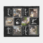 愛玩動物愛玩動物愛玩動物愛玩動物愛玩動物愛玩動物愛玩動物愛玩動物愛猫消句6写真コラージュ フリースブランケット (正面(横))