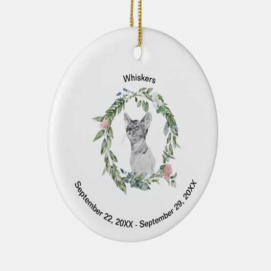 愛玩動物愛玩動物愛玩犬の写真パーソナライズされたと セラミックオーナメント (右)