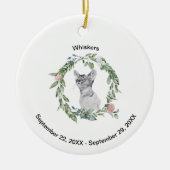 愛玩動物愛玩動物愛玩犬の写真パーソナライズされたと セラミックオーナメント (正面)