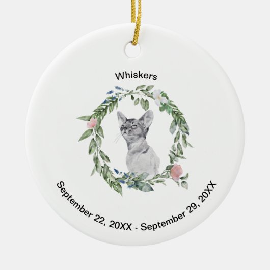 愛玩動物愛玩動物愛玩犬の写真パーソナライズされたと セラミックオーナメント (正面)