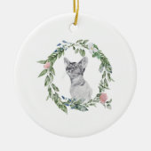 愛玩動物愛玩動物愛玩犬の写真パーソナライズされたと セラミックオーナメント (正面)