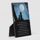 愛玩動物愛護詩の犬猫 フォトプラーク (側面)