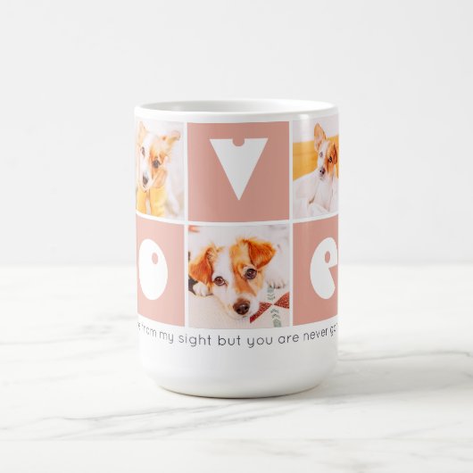 愛玩動物記念モダン写真記念 コーヒーマグカップ (中央)