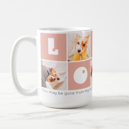 愛玩動物記念モダン写真記念 コーヒーマグカップ (左)