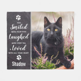 愛玩動物記念物記念物猫の写真 フリースブランケット