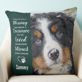 愛玩動物追悼の詩2犬写真 クッション