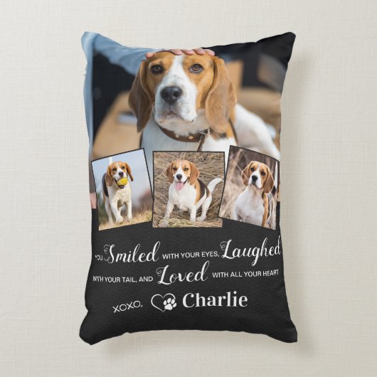 愛玩動物追悼パーソナライズされた詩4枚 アクセントクッション (正面(垂直))