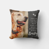 愛玩動物追悼モダン詩シンプル写真 クッション (正面)