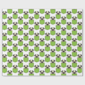 愛玩犬のパーソナライズ ラッピングペーパー (フラット)
