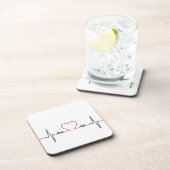 愛生命感動的な引用文の心拍 コースター (右側)