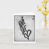 愛生命落書きカード カード (黄色い花)