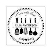 愛用の台所用品で作られる セルフインキングスタンプ (デザイン)