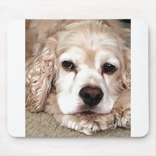 ***愛用コッカースパニエル犬***マウスパッド マウスパッド (正面)