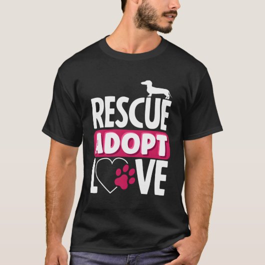 愛用ペットを採用したアニマルレスキュー Tシャツ (正面)