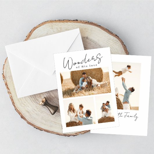 愛疑問に思の両面フォトカード シーズンカード