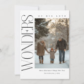 愛疑問に思の聖教的なクリスマス写真 シーズンカード (正面)