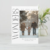 愛疑問に思の聖教的なクリスマス写真 シーズンカード (スタンド正面)