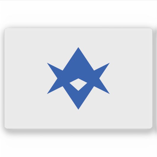 愛知県豊田国旗(衣) シール (正面)