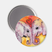 愛磁石の象 マグネット (正面/裏面)