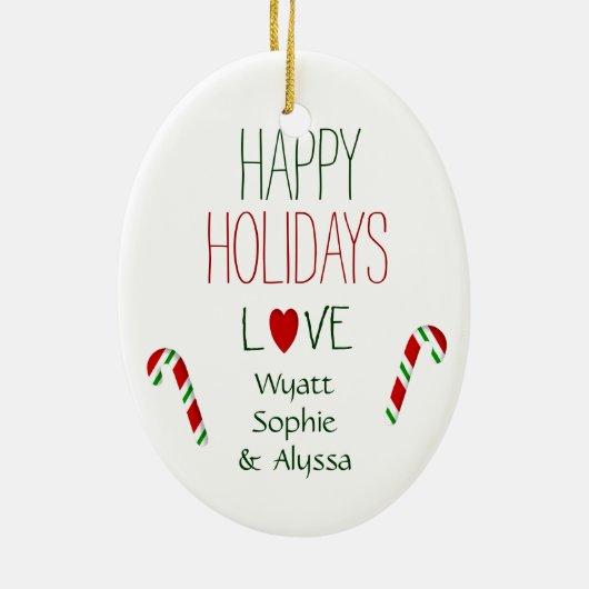 愛祖父のおもしろいのペンギンのクリスマスのギフト セラミックオーナメント (裏面)