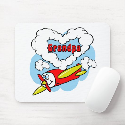 愛祖父は飛行機をからかいます マウスパッド (マウス)