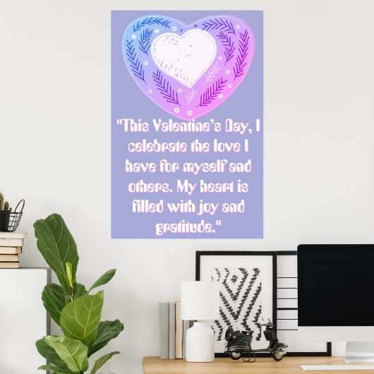 愛祝し ポスター (ホームオフィス)