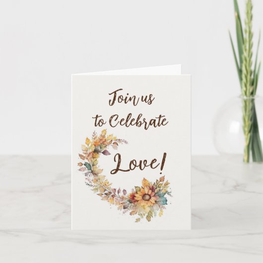 愛祝し 招待状 (正面)