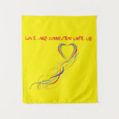 愛祝つながりデザイン タペストリー (正面)